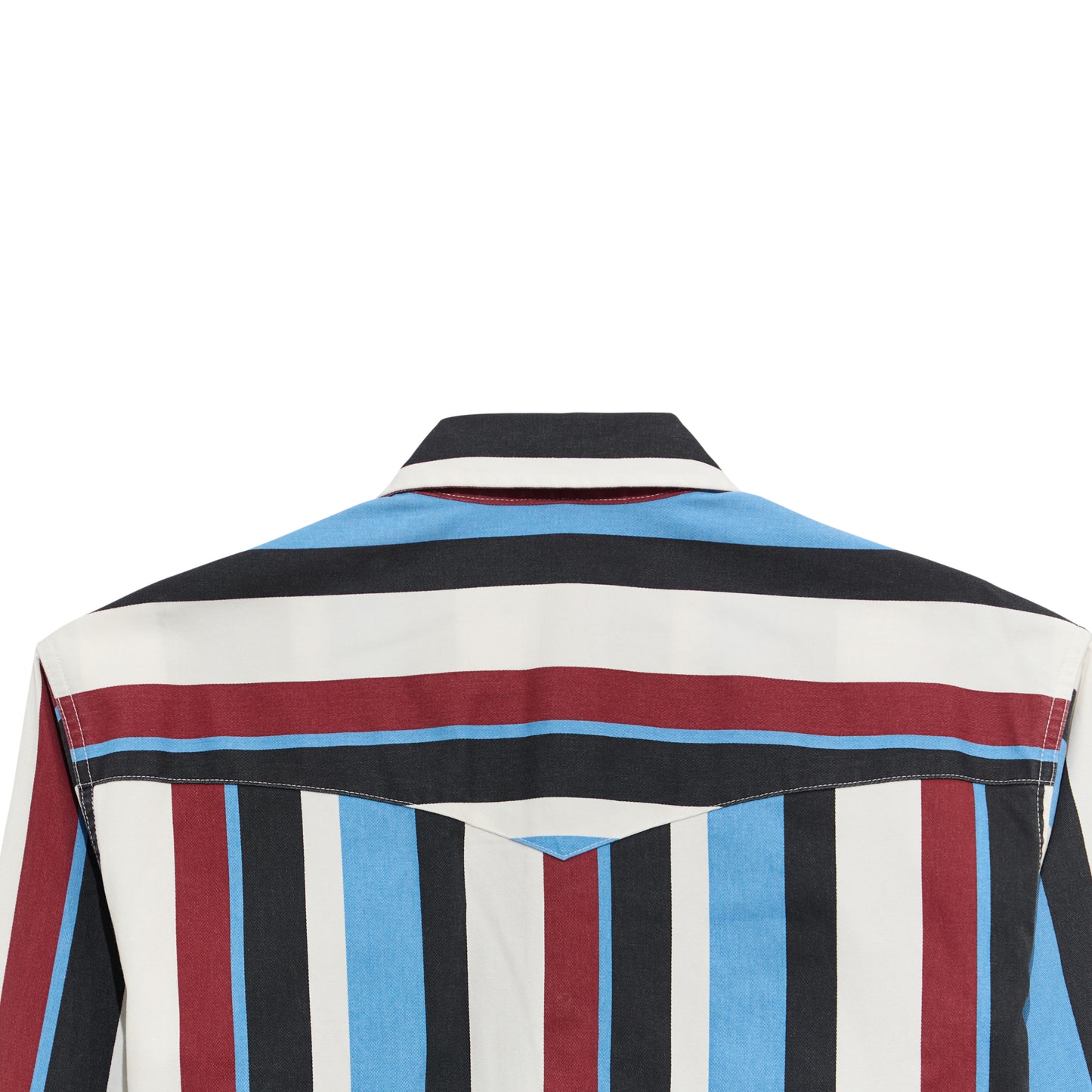 Wrangler Youth Boy's Vintage Brushpopper Blue Multi Snap Shirt 112375804