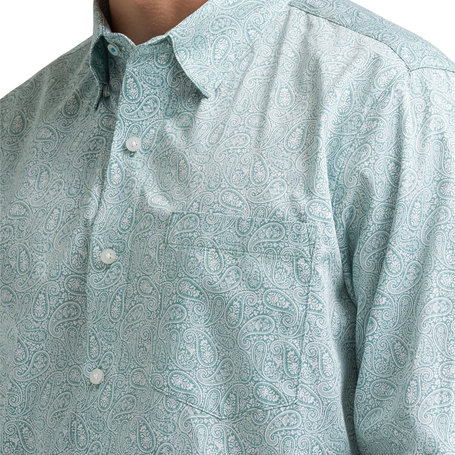 Wrangler Men's X Cody Johnson Classic Fit Paisley Print Button Down Shirt 112378970