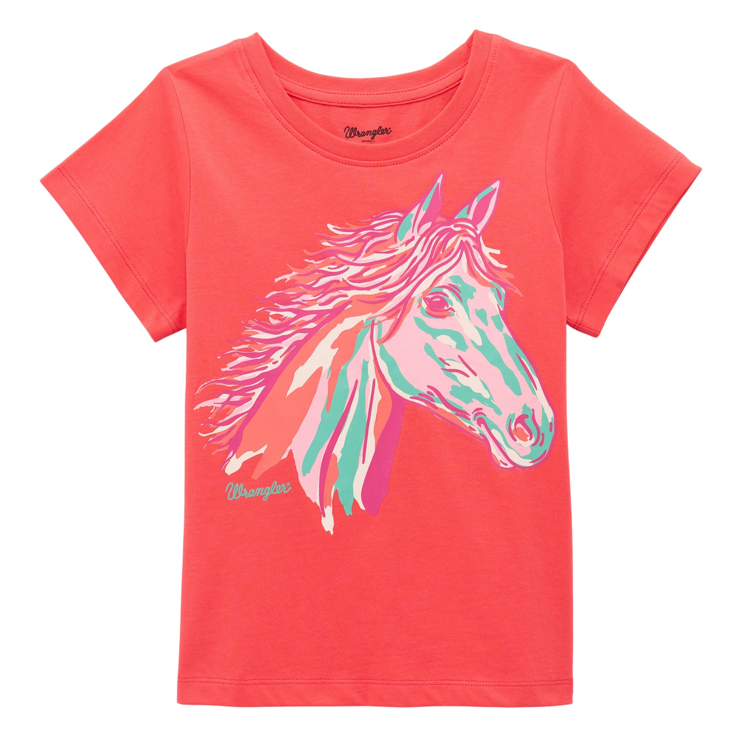 Wrangler Girl's Youth Pink Graphic T-Shirt 112379466