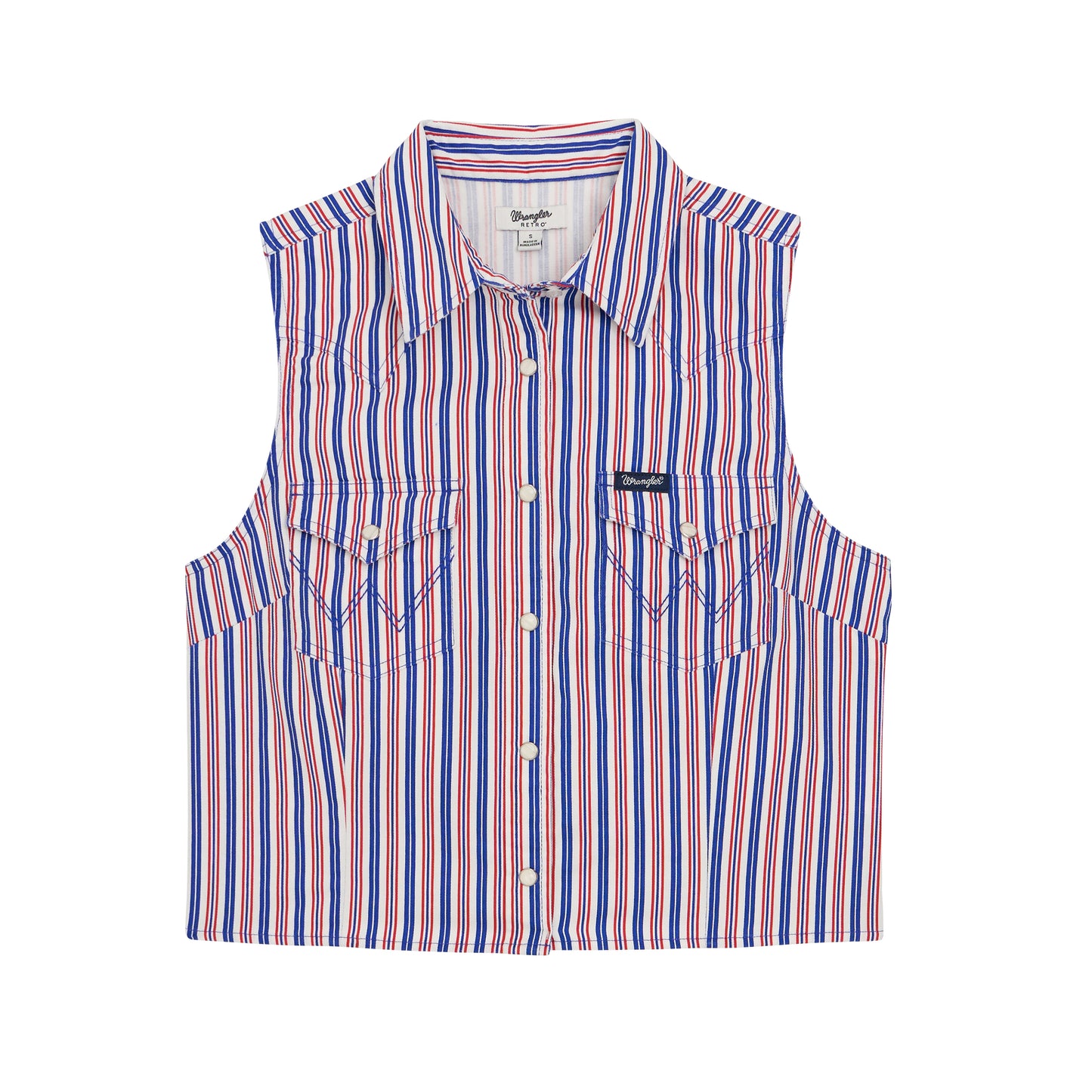 Wrangler Retro® Ladies Americana Sleeveless Snap Shirt 112379486