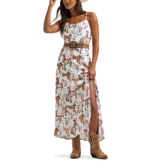 Wrangler 112379527 Vintage Maxi Dress - White