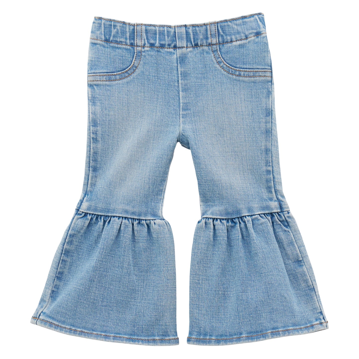 Wrangler Baby Girl's Sky Medium Wash Denim Flare Jean 112379568