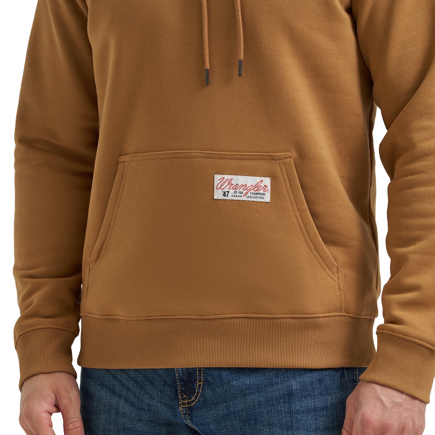 Wrangler Men's Western Tobacco Brown Label Hoodie 112379606