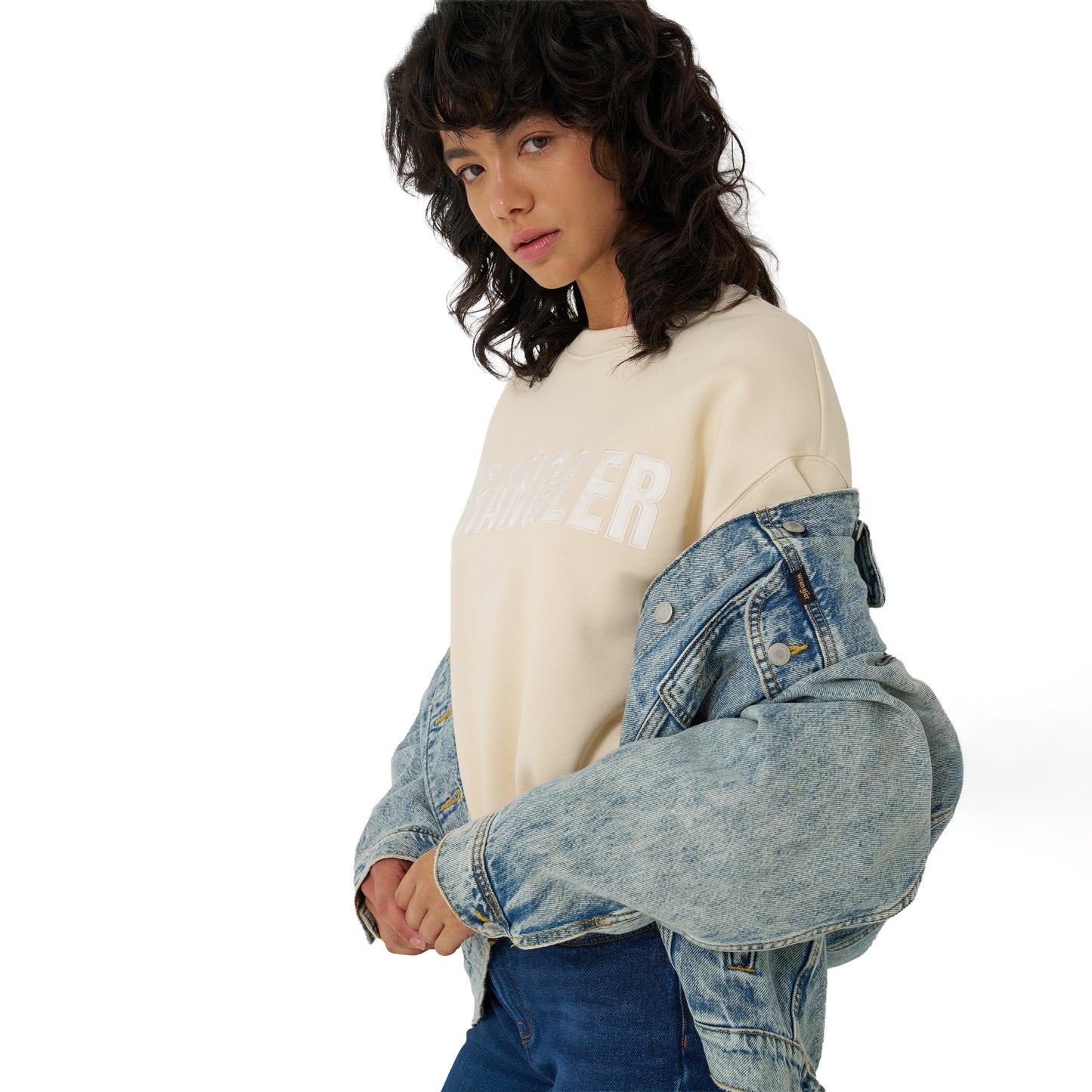 Wrangler Ladies Retro® Whitecap Grey Canyon Pullover 112380308
