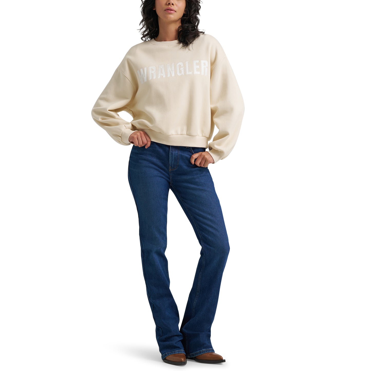 Wrangler Ladies Retro® Whitecap Grey Canyon Pullover 112380308