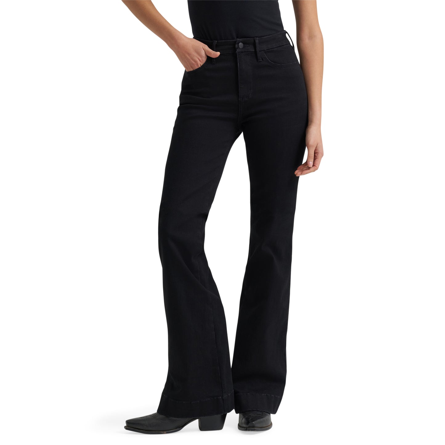 Wrangler Ladies BeSpoke Savannah Black Wash Trouser Jean 112381184