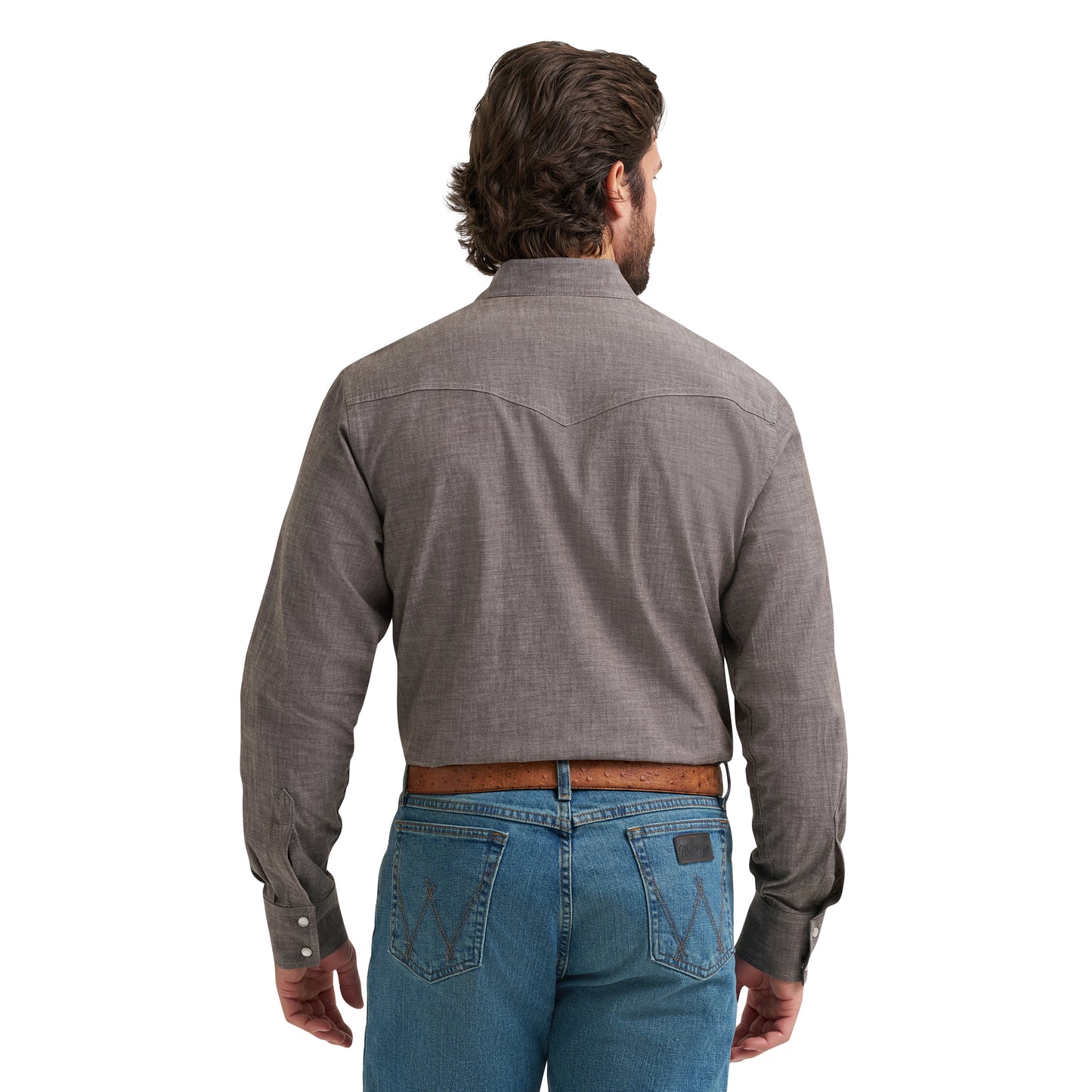 Wrangler X Cody Johnson Olive Classic Fit Snap Shirt 112381513