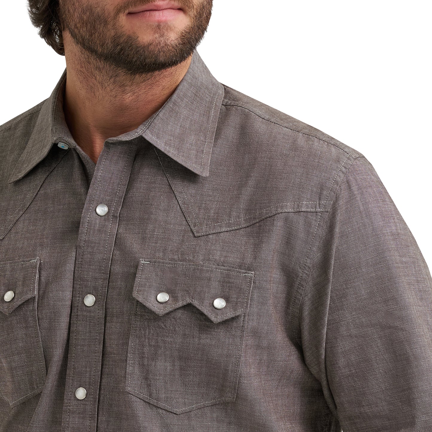 Wrangler X Cody Johnson Olive Classic Fit Snap Shirt 112381513