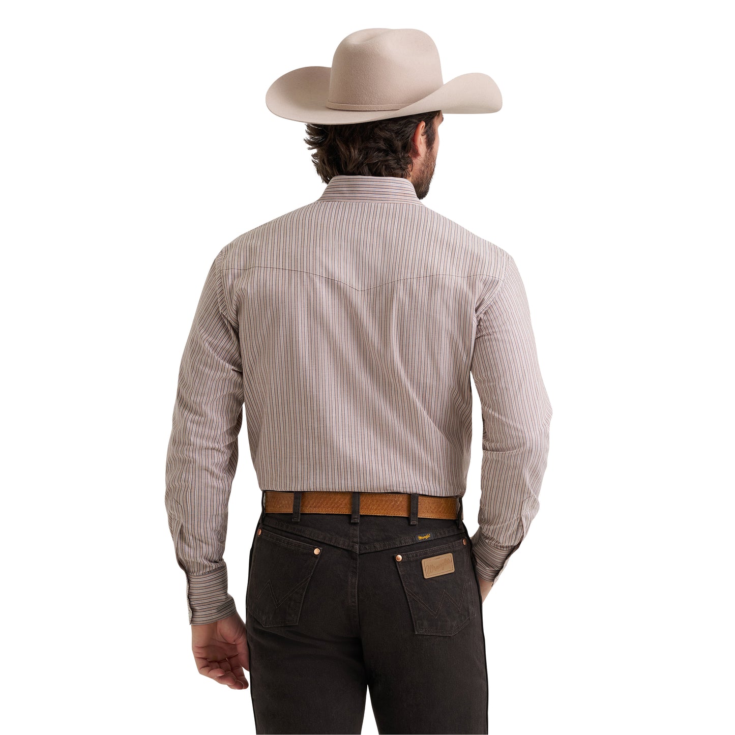 Wrangler Men's Wrinkle Resist Logo Wine Button Down 112381653