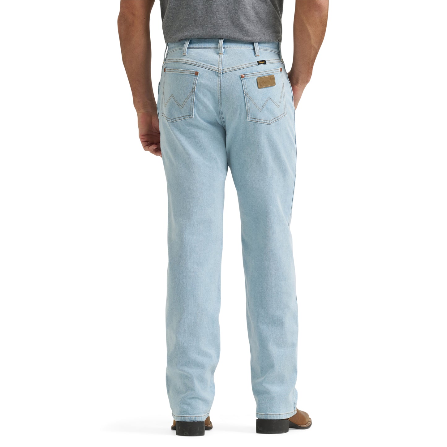 Wrangler Men's Toughlite Cowboy Cut 13 Light Wash Original Fit Jeans 112381783