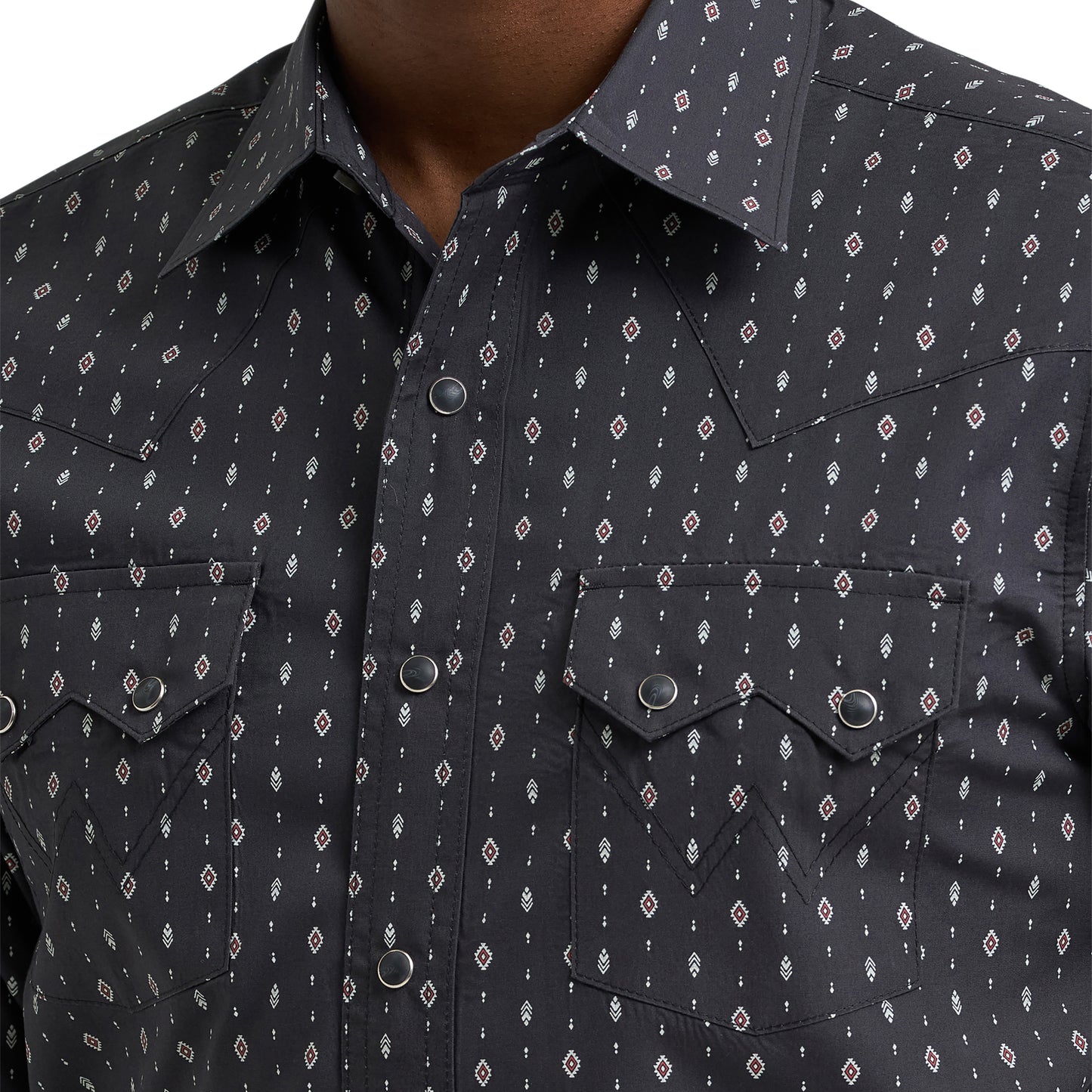 Wrangler Men's Retro® Black Modern Fit Snap Shirt 112381864