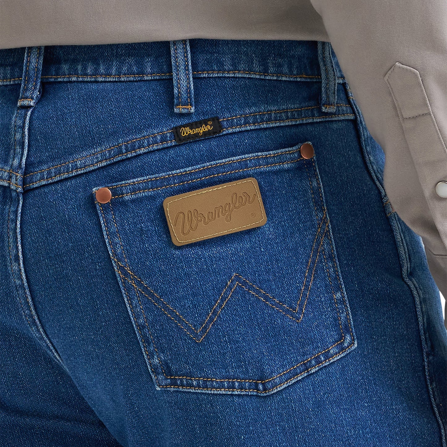 Wrangler Men's Cowboy Cut 13 Original Fit Tough Lite Stone Blue Jean 112381865