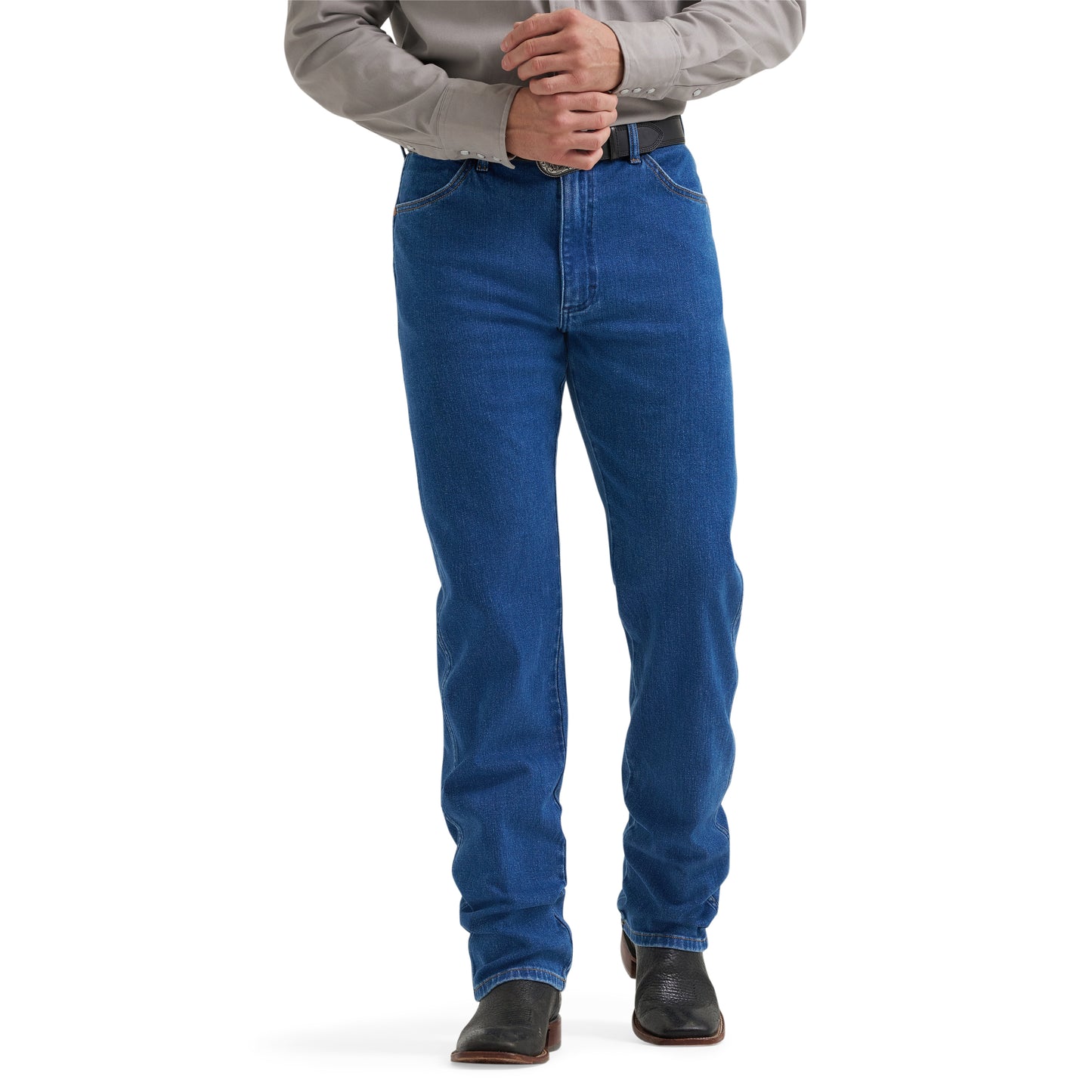 Wrangler Men's Cowboy Cut 13 Original Fit Tough Lite Stone Blue Jean 112381865