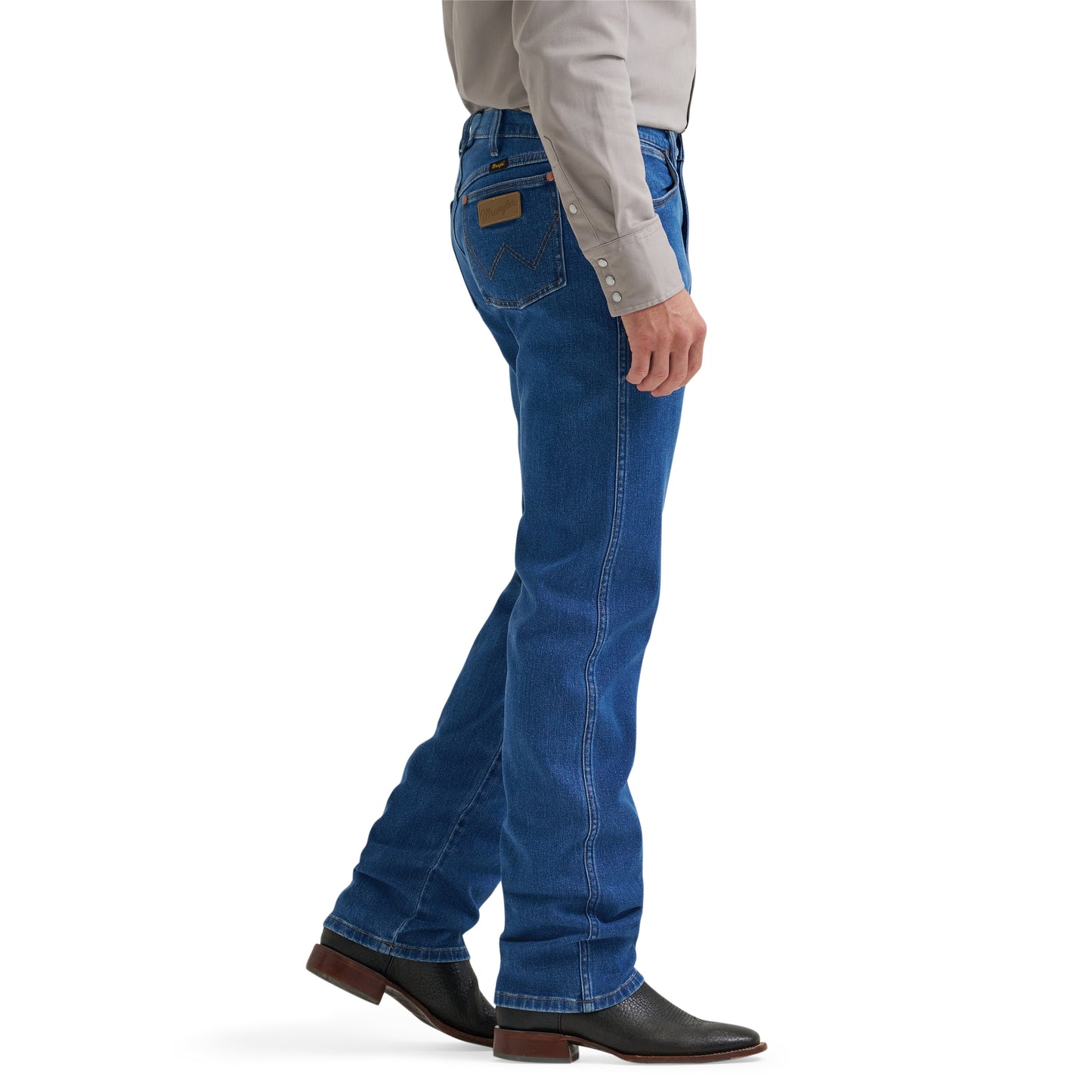 Wrangler Men's Cowboy Cut 13 Original Fit Tough Lite Stone Blue Jean 112381865