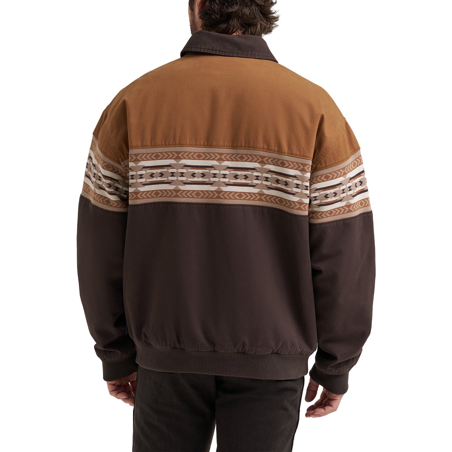 Wrangler Men's Aztec Chocolate Torte Bomber Jacket 112381935
