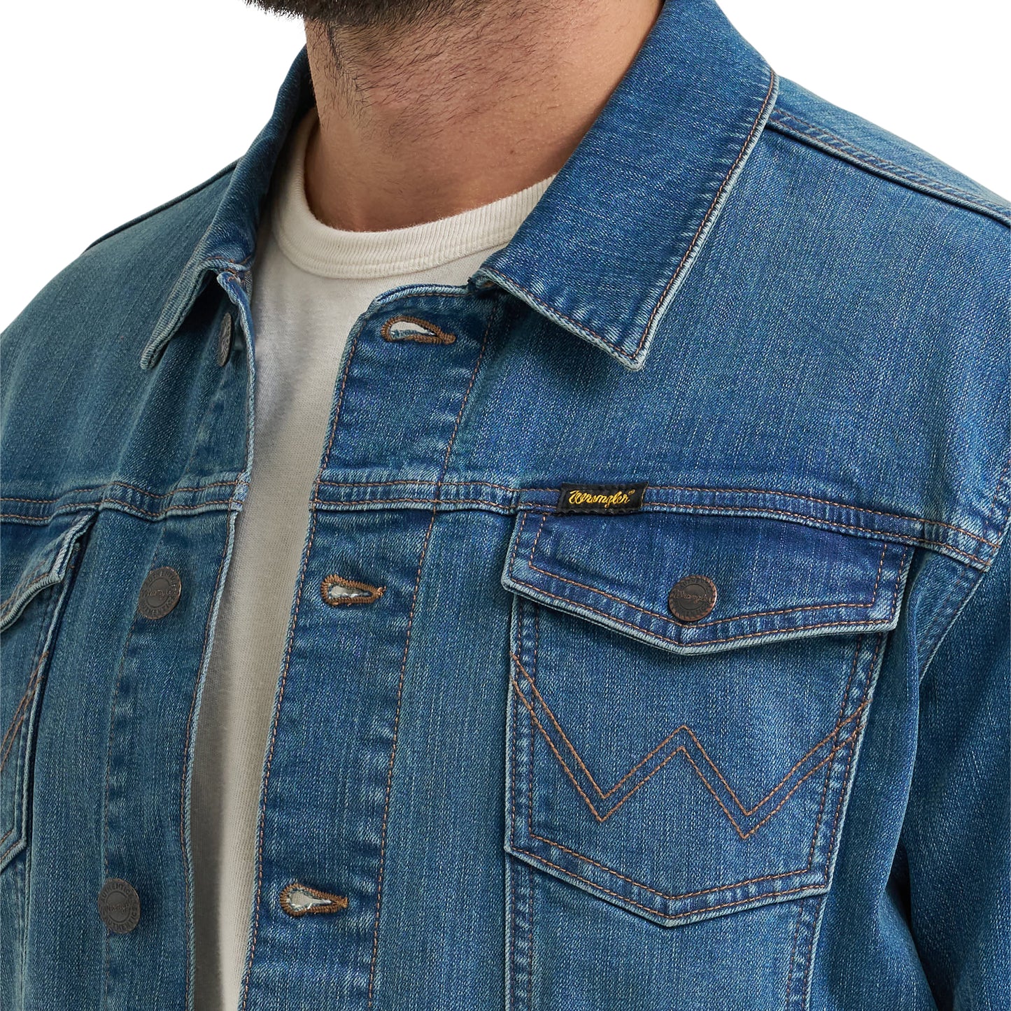 Wrangler Men's Retro® Unlined Slate Blue Denim Jacket 112382097