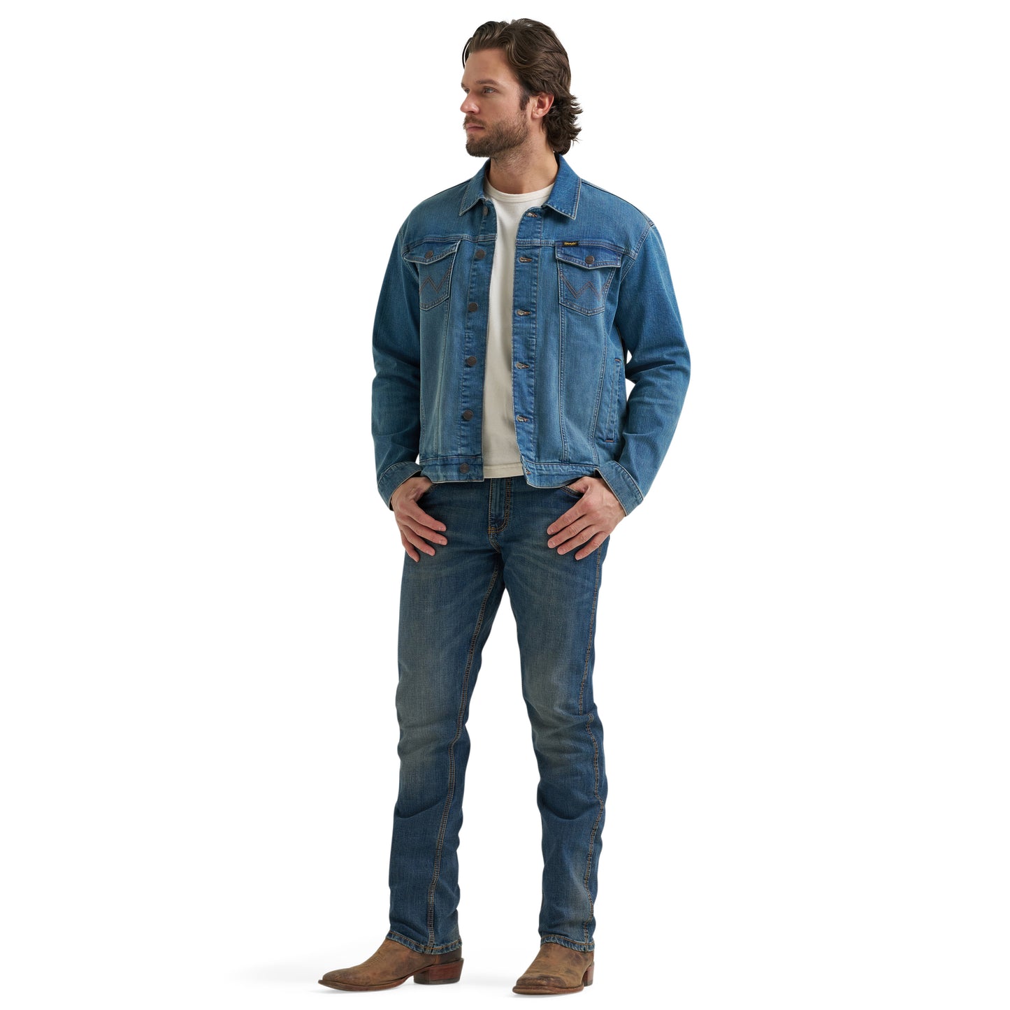Wrangler Men's Retro® Unlined Slate Blue Denim Jacket 112382097