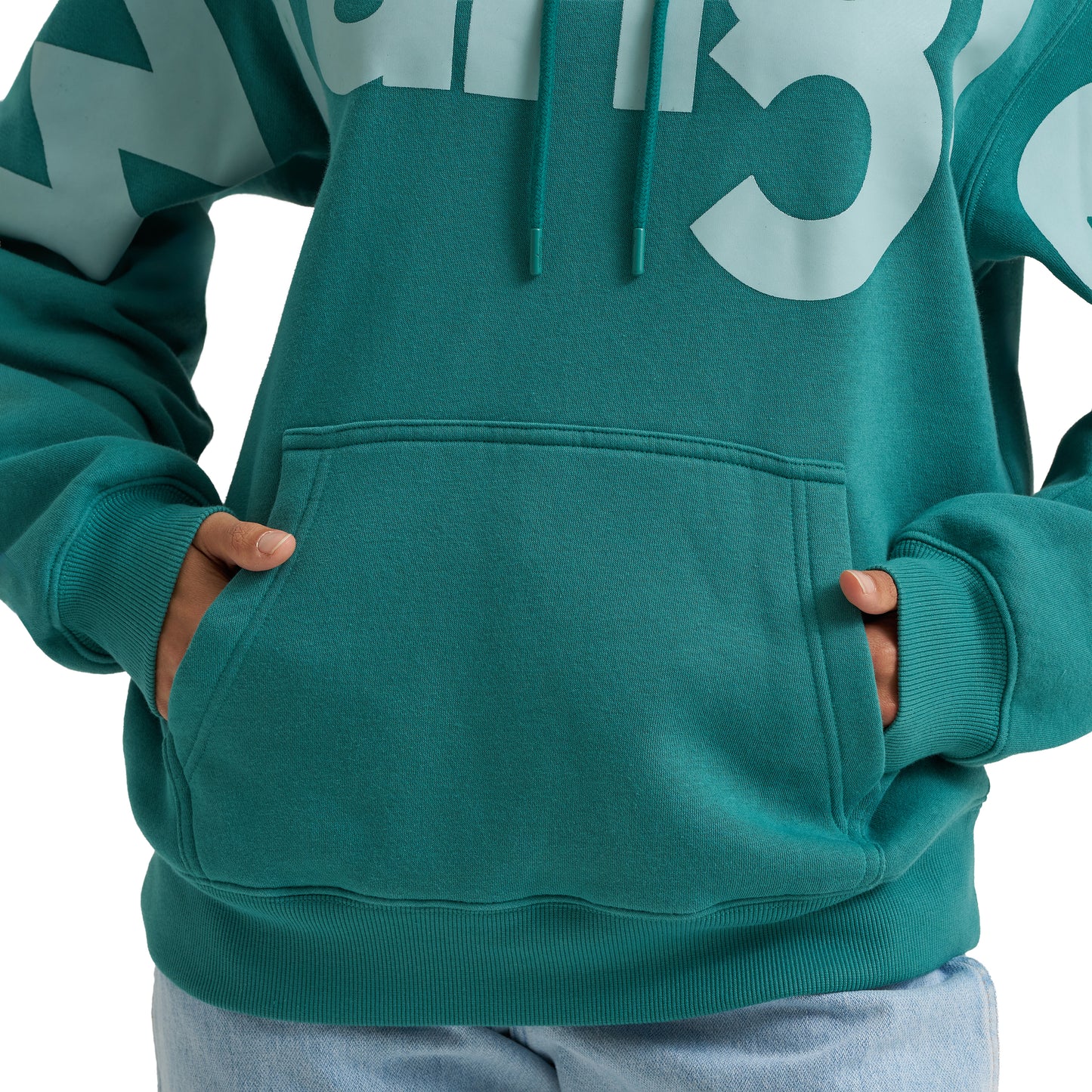Wrangler Ladies Retro Vintage Turquoise Hoodie 112382680