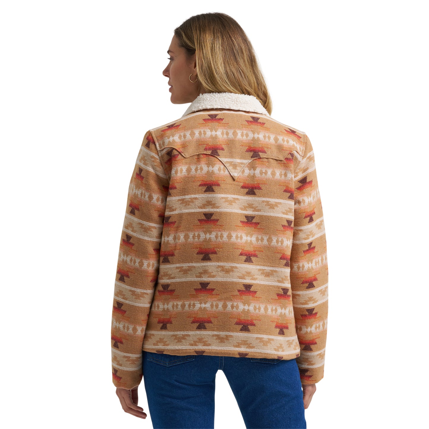 Wrangler Ladies Retro Tan Jaquard Coat 112382786