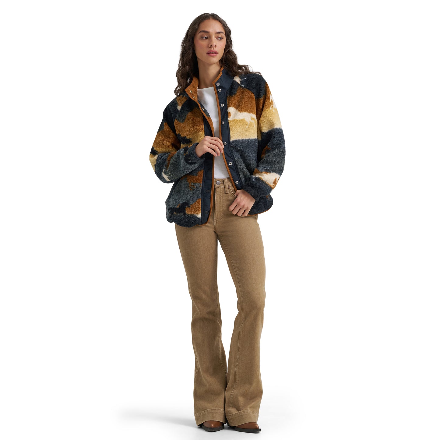 Wrangler Ladies Retro® Hay Away Black Full Snap Jacket 112383035