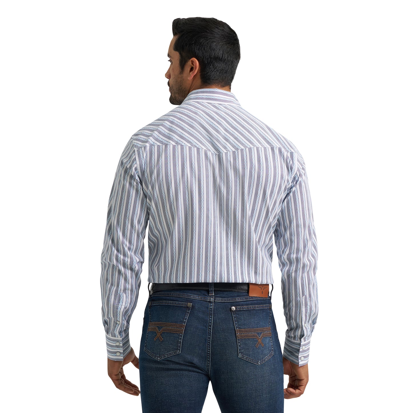 Wrangler Men's 20X Competition Advanced Comfort Navy & Blue Shirt 112384656