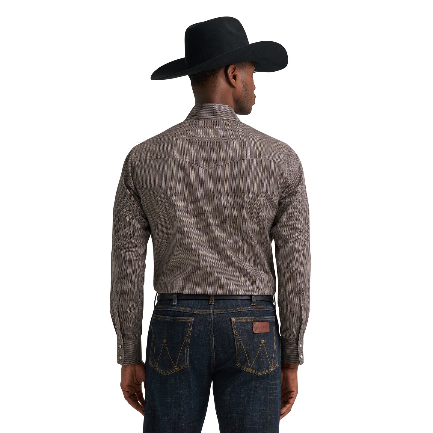 Wrangler Retro® Men's Western Premium Grey Multi Snap Shirt 112384765