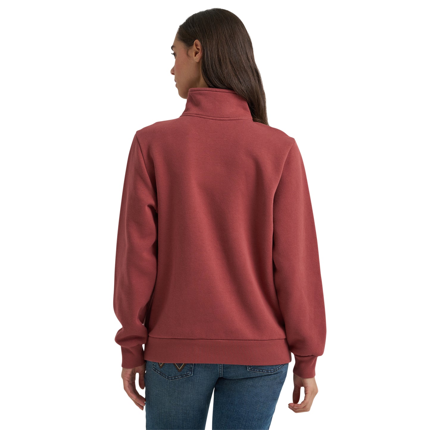Wrangler Ladies Retro® Americana Rose 1/4 Zip Sweatshirt 112385419