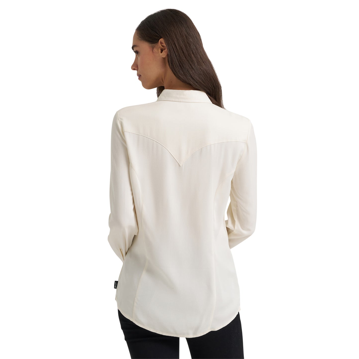 Wrangler Ladies Retro® Punchy Western White Concho Button Shirt 112385436