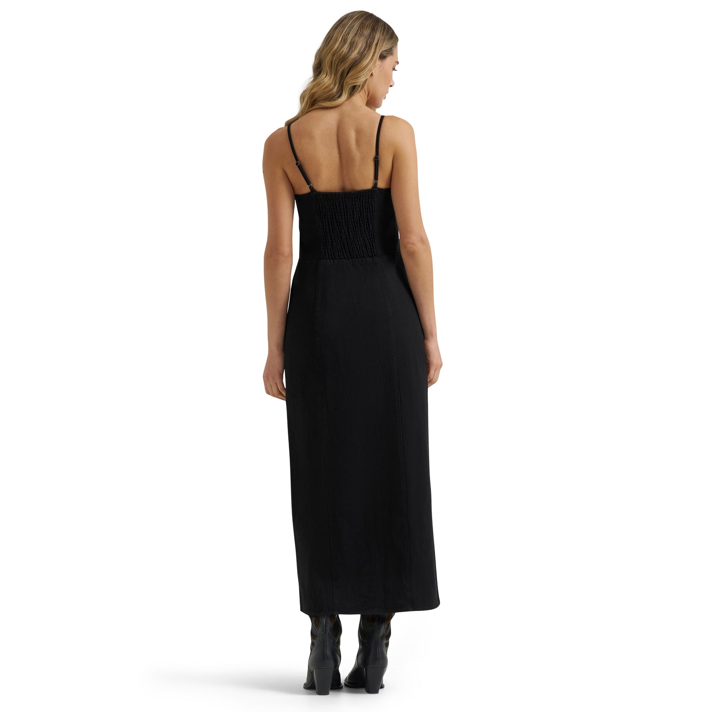 Wrangler Ladies Retro® Punchy Black Maxi Slip Dress 112385450