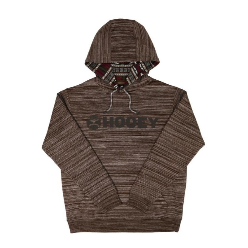 Hooey Children's Lock Up Brown Space Dye Hooded Sweatshirt HH1177-BR-Y