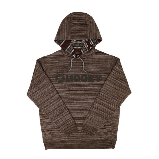 Hooey Children's Lock Up Brown Space Dye Hooded Sweatshirt HH1177-BR-Y