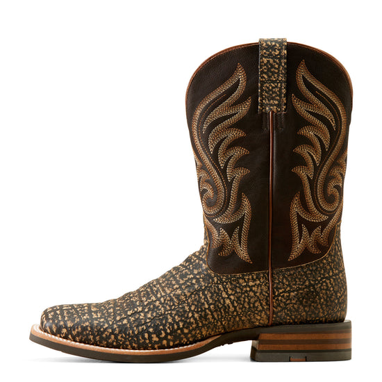 Ariat Men's Cattle Call Muddy Elephant Print Square Toe Boots 10050979