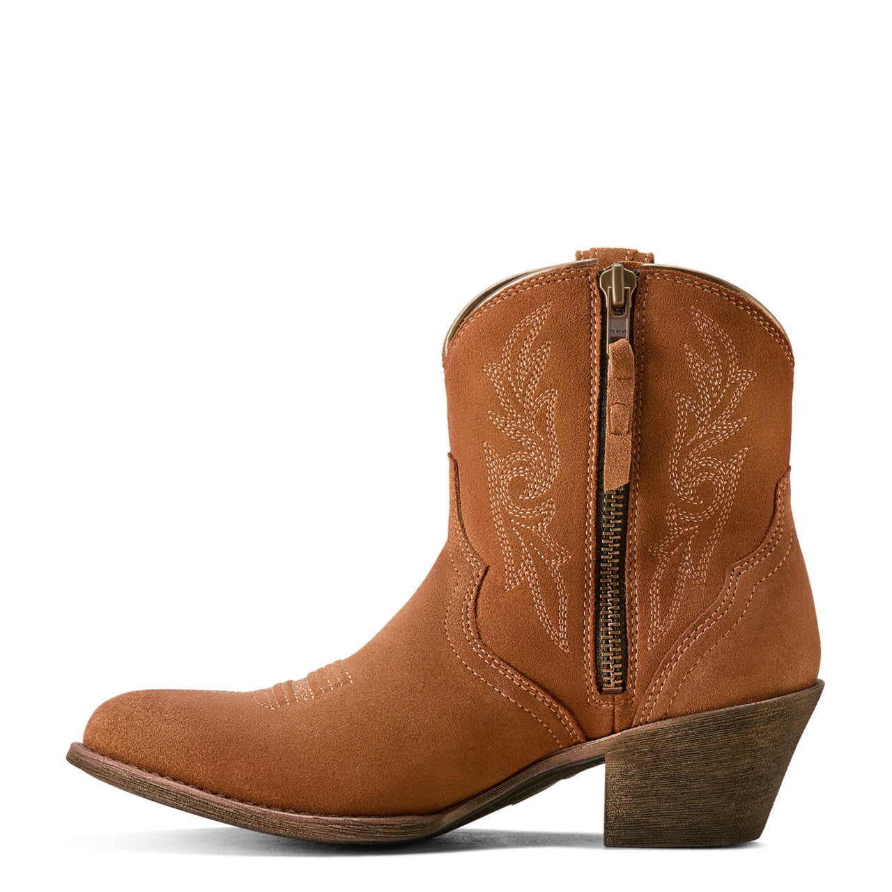 Ariat Ladies Harlan Walnut Suede Western Bootie 10051054