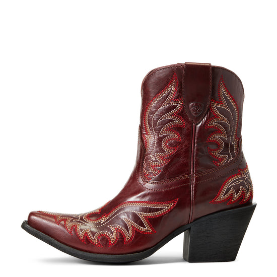 Ariat® Ladies Chandler Pimento Red Snip Toe Western Booties 10040337