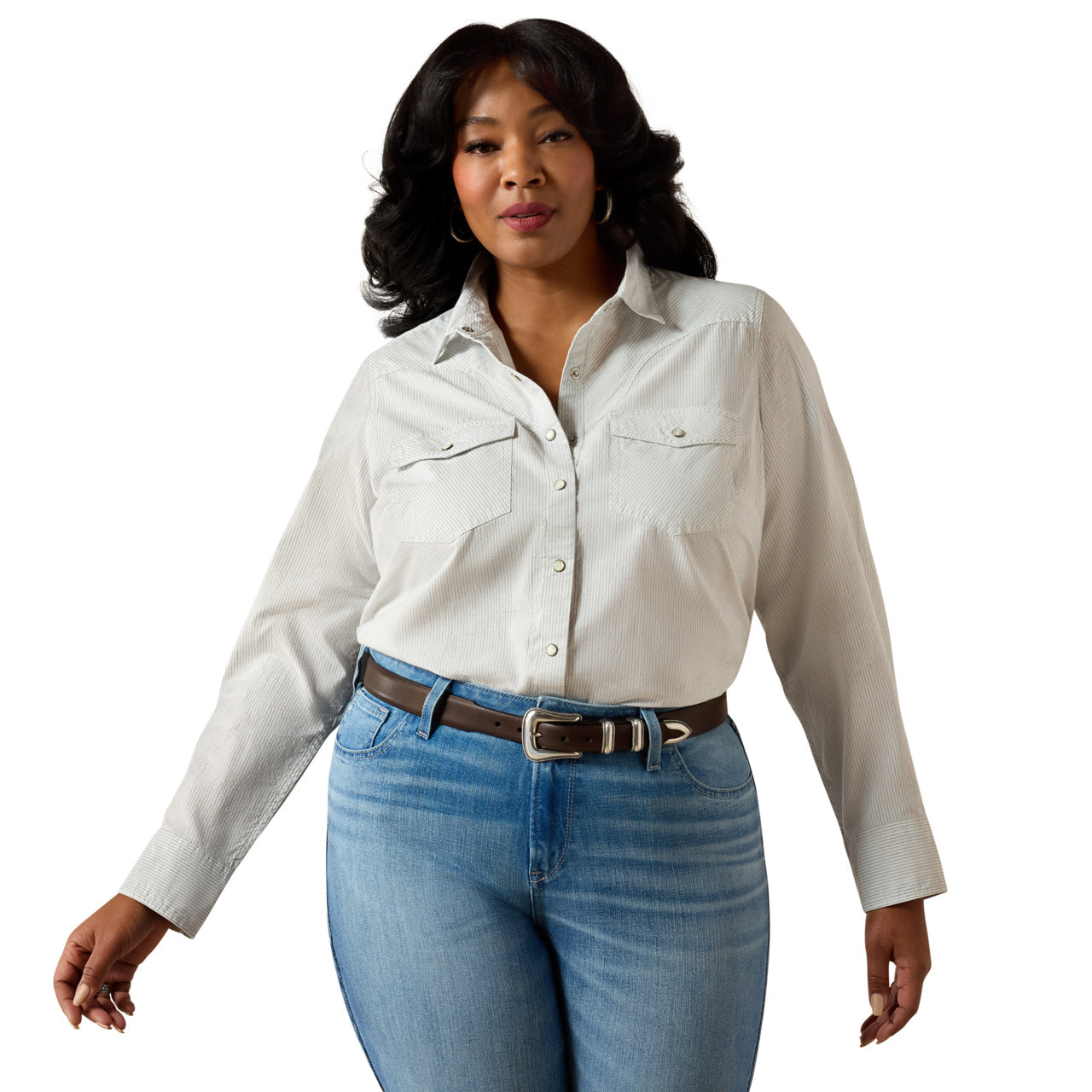 Ariat Ladies Stella Rope Stripe Western Snap Shirt 10071063