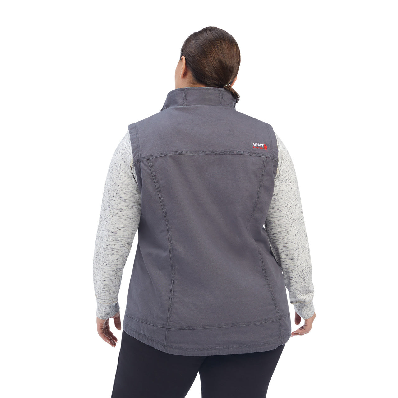 Ariat Ladies FR DuraLight Cordura Canvas Iron Grey Vest 10041790