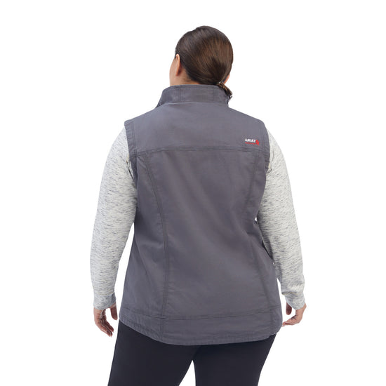 Ariat Ladies FR DuraLight Cordura Canvas Iron Grey Vest 10041790