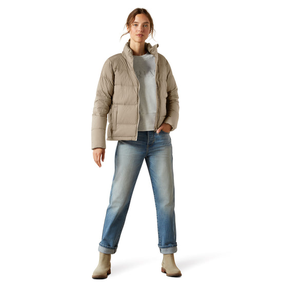 Ariat Ladies UltraPuff Down Oyster Grey Jacket 10065821