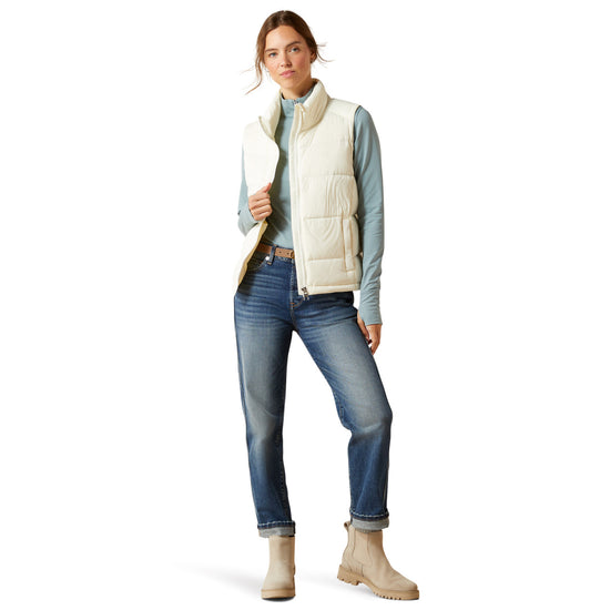 Ariat Ladies UltraPuff Down Star White Vest 10062385
