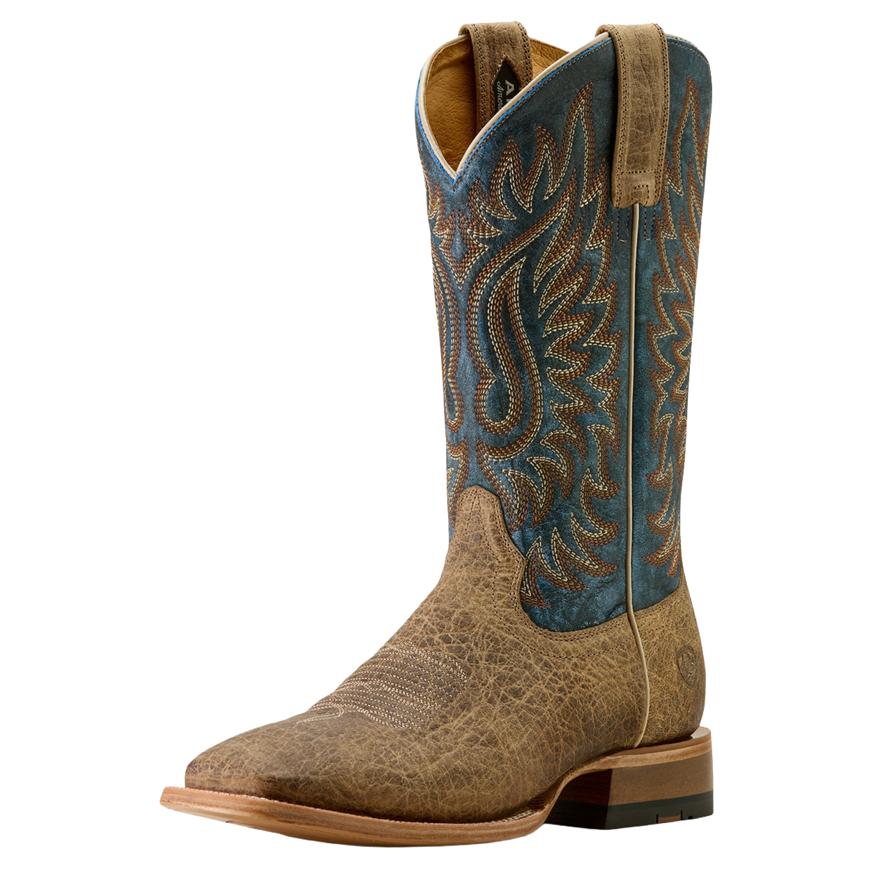 Ariat Men's Gold Point Earth Brown Bison Cowboy Boot 10063779