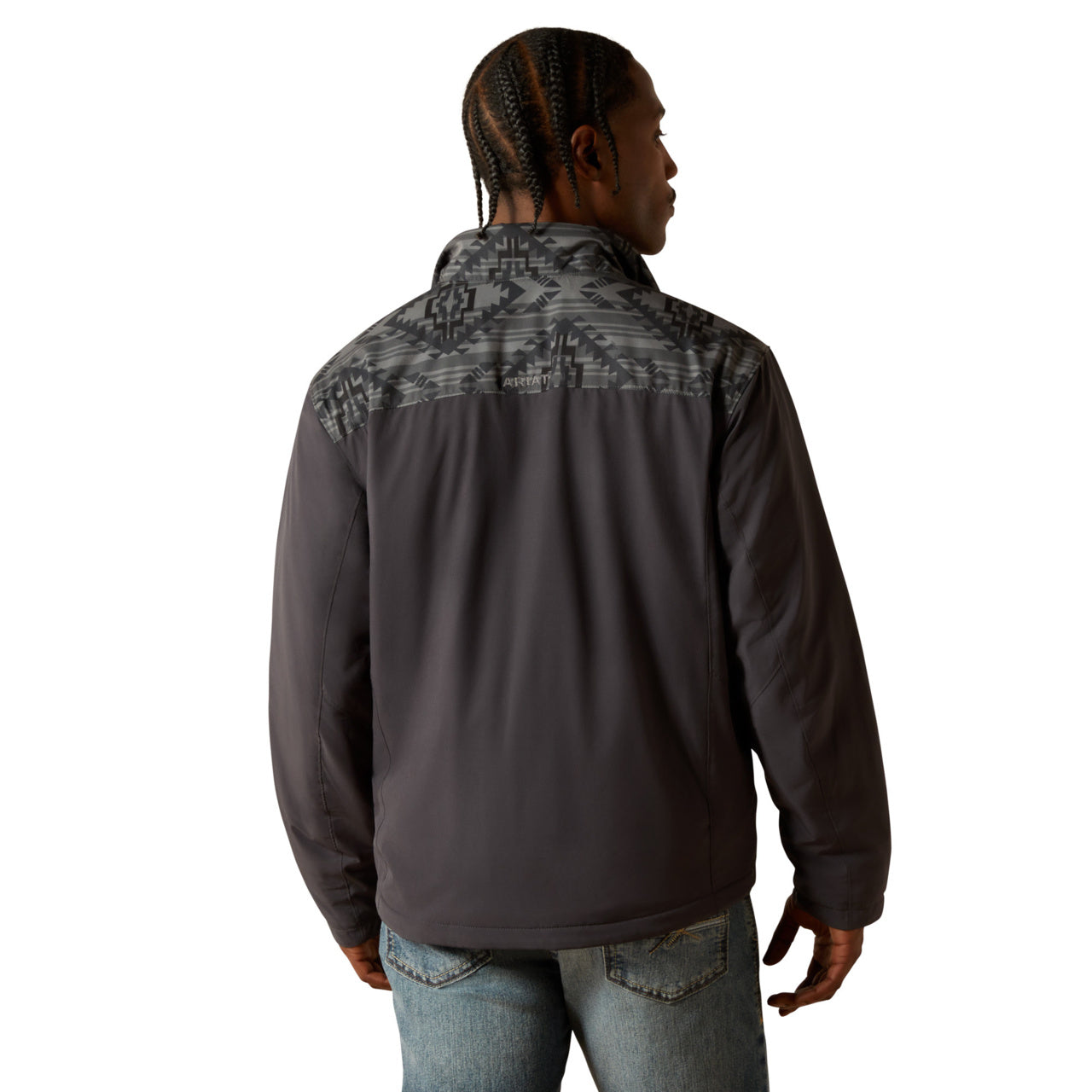 Ariat Men's Pioneer Stretchshell Charcoal Grey Southwest Jacket 10062507