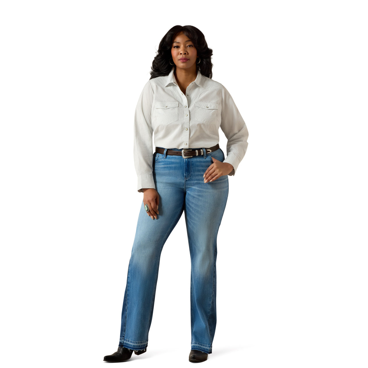 Ariat Ladies Stella Rope Stripe Western Snap Shirt 10071063