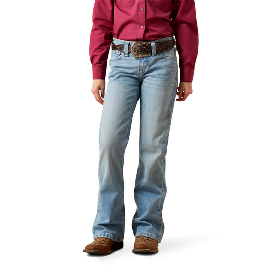 Ariat Youth Girl's Aisha Porto Wash Boot Cut Jean 10065917