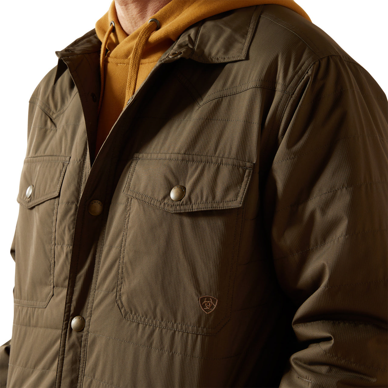 Ariat Men's Quilted Dark Green Snap Jacket 10062512