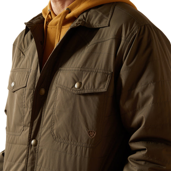 Ariat Men's Quilted Dark Green Snap Jacket 10062512