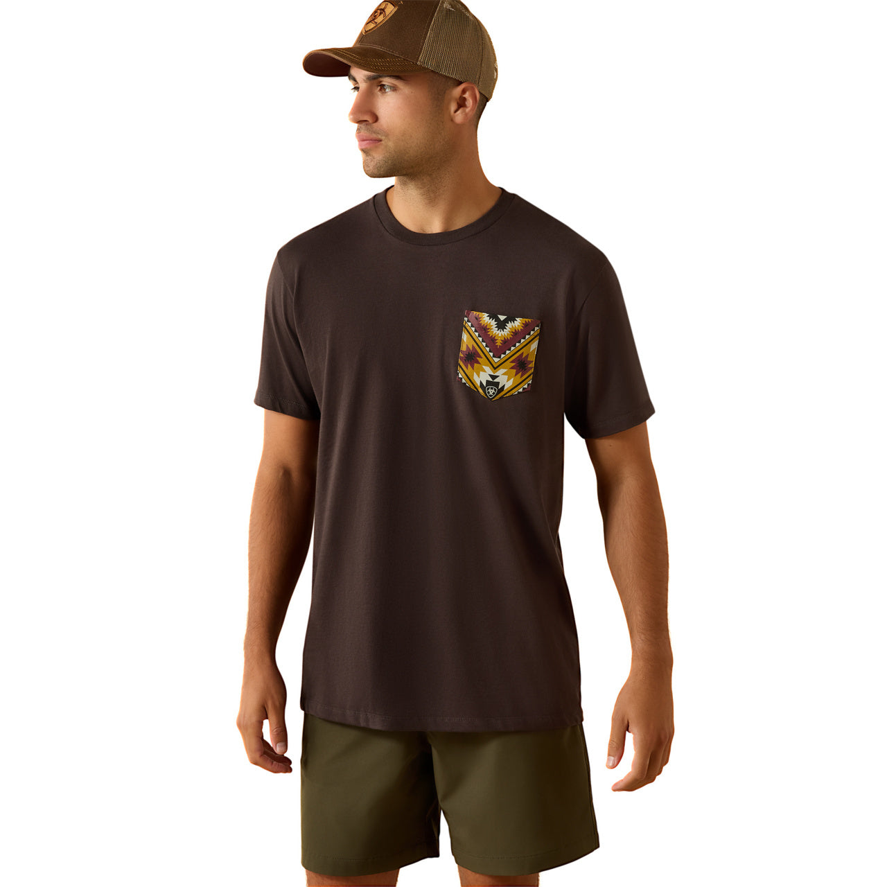 Ariat Men's Southwest Longest Horn Vintage Black T-Shirt 10071198