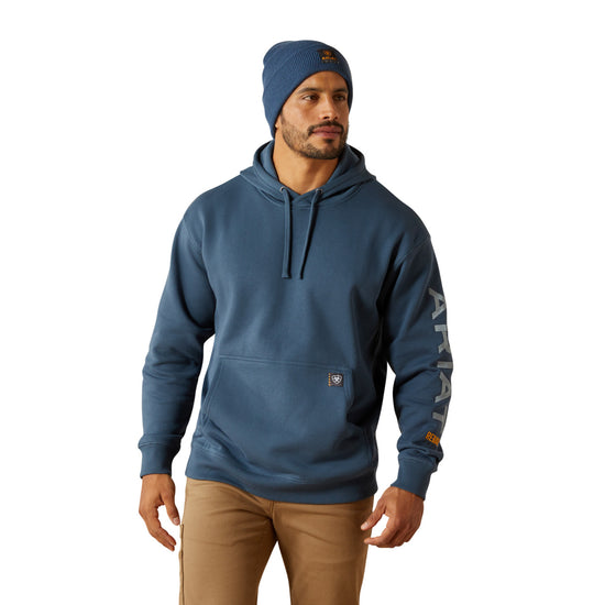 Ariat Men's Rebar Orion Blue Graphic Hoodie 10062528