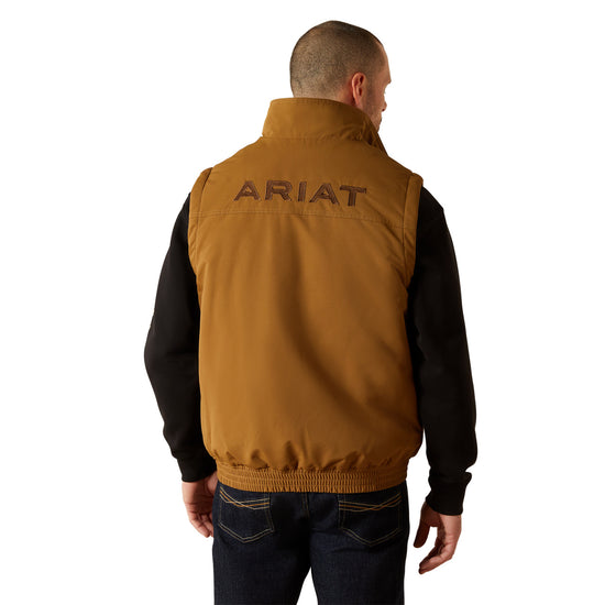Ariat Men's Field Insulated Khaki Brown Zip Vest 10062516