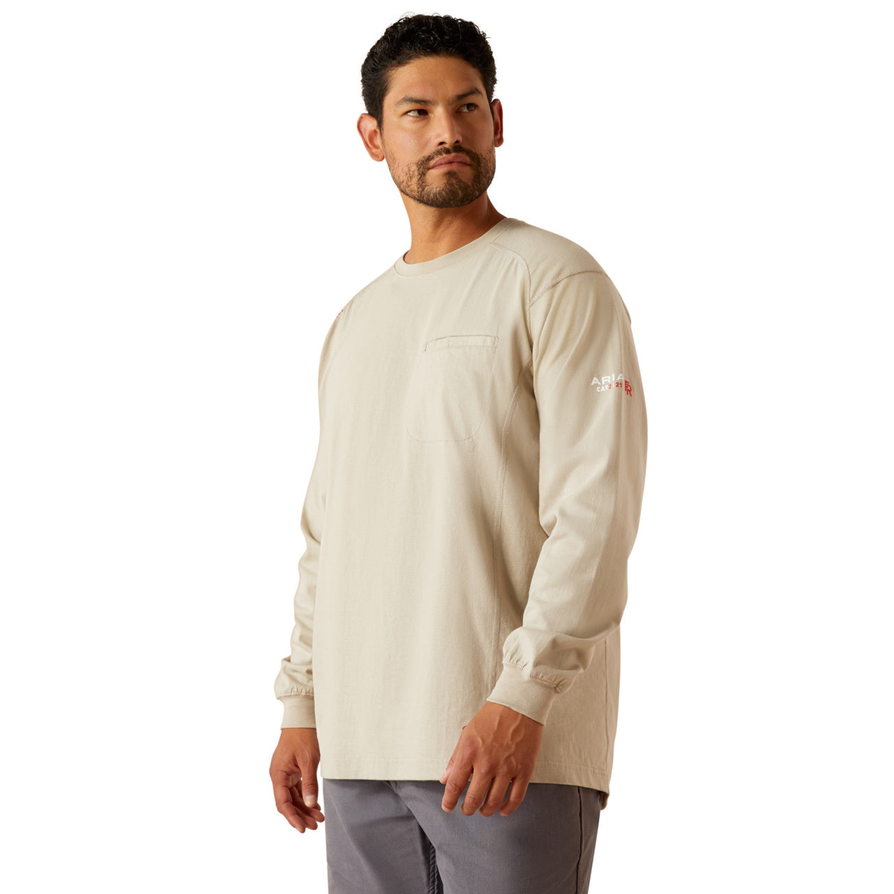 Ariat Men's FR Air American Scream Graphic Cream Work T-Shirt 10054871