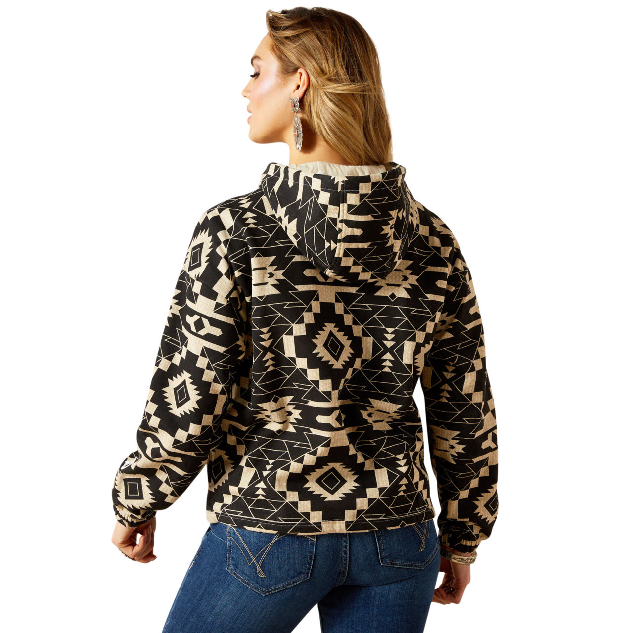 Ariat Ladies Essential Black Southwest Print Hoodie 10062312